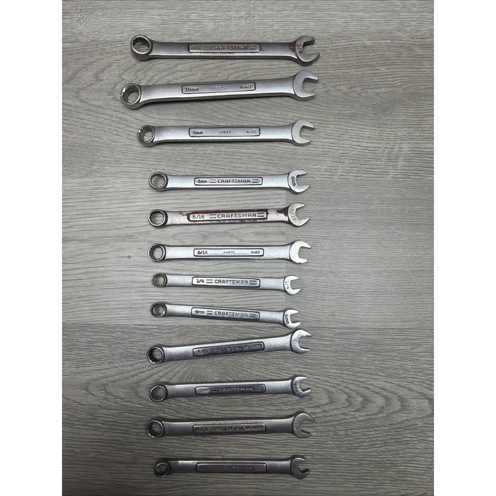 Craftsman Made In‎ USA Vintage Wrenches Bundle Of 12